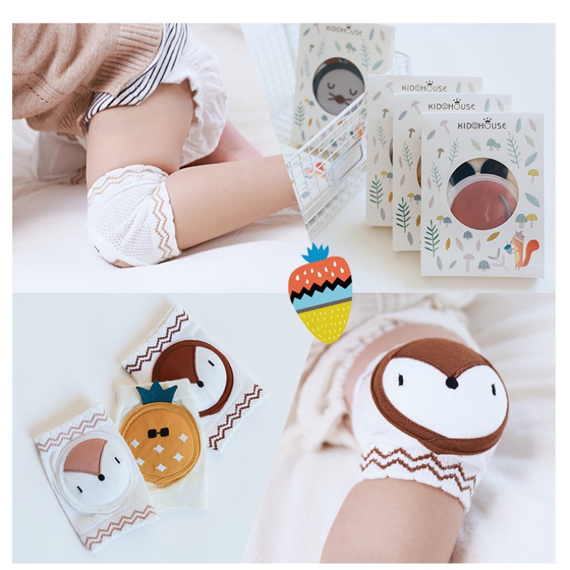 Đệm Bảo Vệ Đầu Gối Cho Bé Bò Xuân Hè Bằng cotton Thoáng Khí Chống Rơi Hàng Mới