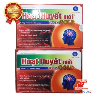 ❤ HOẠT HUYẾT MỚI G&P GOLD | HỖ TRỢ TĂNG CƯỜNG TUẦN HOÀN MÁ, NGỪA HOA MẮT, CHÓNG MẶT, GIẢM TRÍ NHỚ GP