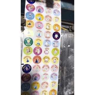 set 7 cuộn sticker khen thưởng cho bé
