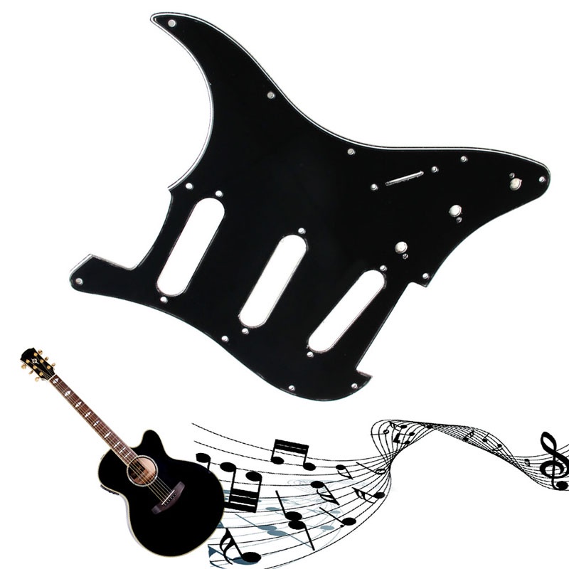 Miếng Gảy Đàn Guitar Điện 3 Lớp Màu Đen Mới