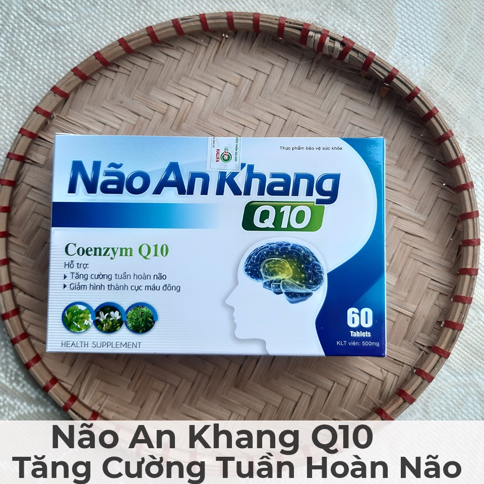 [GIÁ SỈ] NÃO AN KHANG Q10 - Viên uống bổ não, tăng cường tuần hoàn máu não, cải thiện nhận thức, trí nhớ