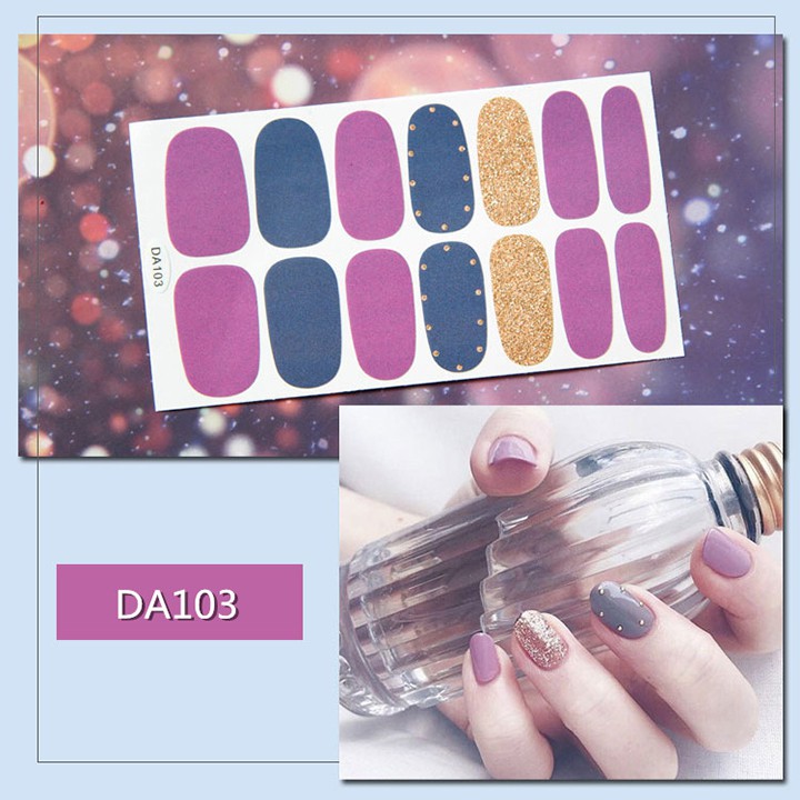 Nail Wraps Set Dán móng tay 14 miếng nhiều mẫu DA101-120