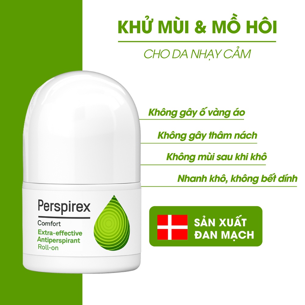 Lăn Khử Mùi Perspirex Comfort Dành Cho Người Có Da Nhạy Cảm 20ml