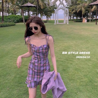 ĐẦM CARO TÍM 2S