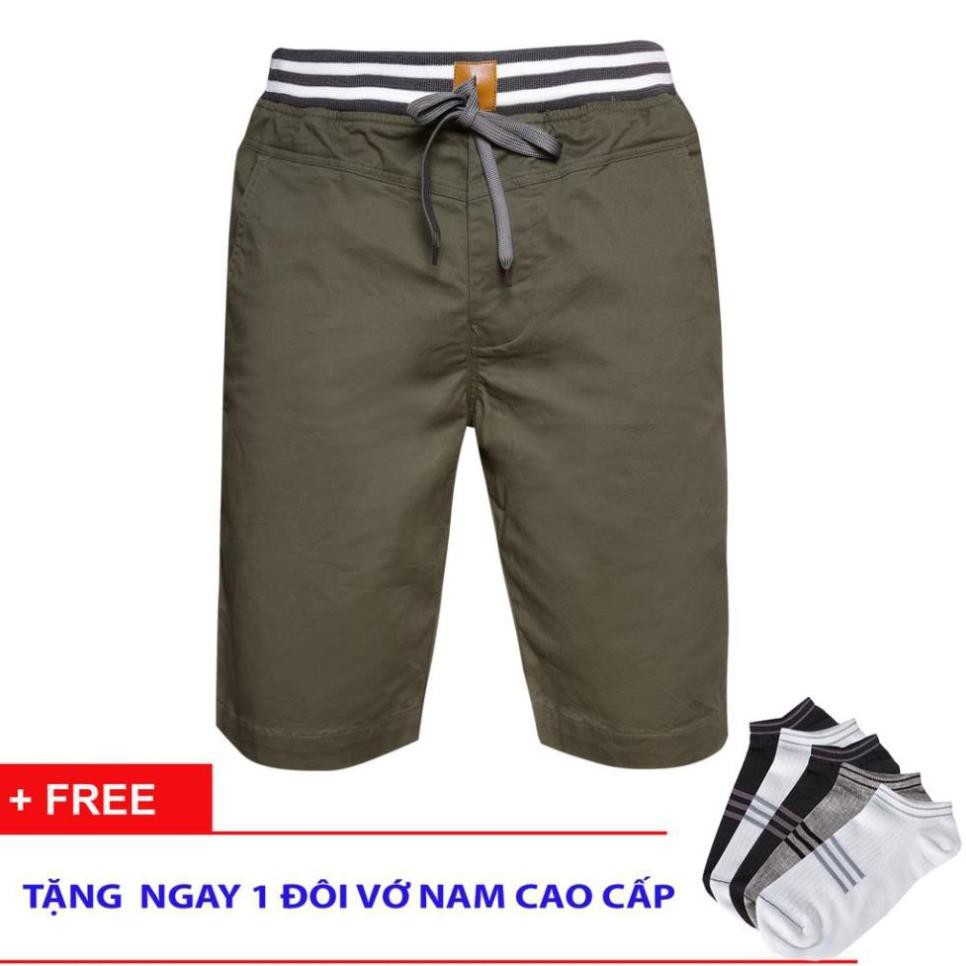 Quần short kaki nam bo thun cao cấp Gabofashion kkb001( tặng vớ) hàng VNXK