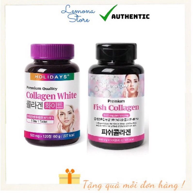 VIÊN UỐNG COLLAGEN PREMIUM QUALITY HOLIDAYS ( Kèm bill)