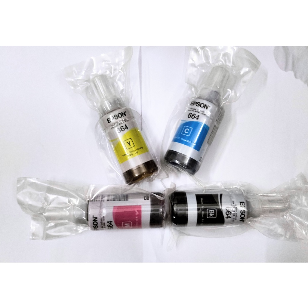 Bộ mực in 4 màu 664 cho máy in Epson L300 / L310 / L350 / L360 / L1300 / L100 / L120 / L200 / L210 / L565 / L355 / L361