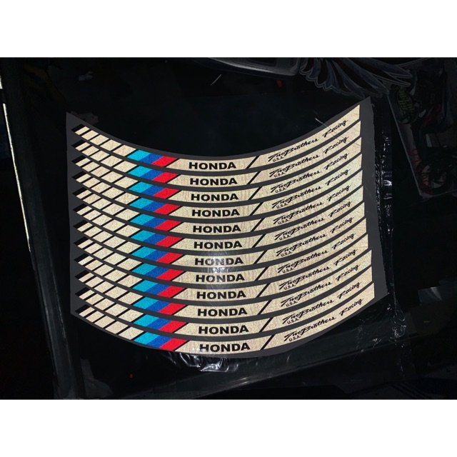 Tem Vành Phản Quang Honda/Yamaha 3M Chuẩn