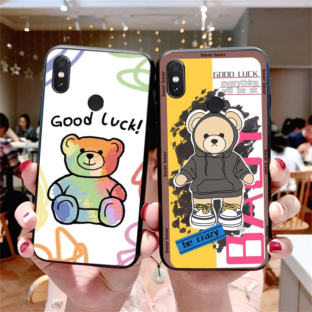 Ốp lưng Xiaomi Redmi Note 5 / Note 6 / Redmi 6 Pro / Mi A2 Lite in hình cute, chú gấu tinh nghịch siêu chất siêu rẻ