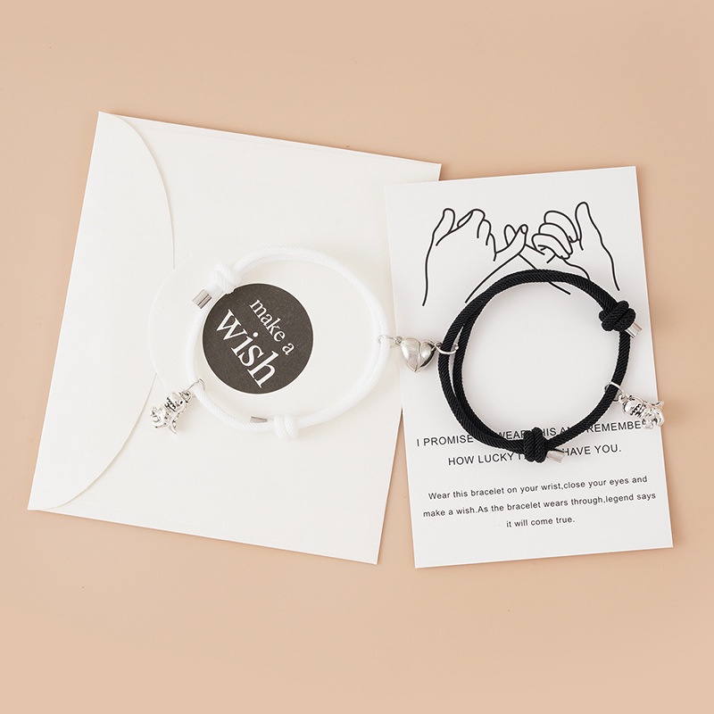 Set 2 Vòng Tay Nữ Mặt Hình Khủng Long 3D Dễ Thương