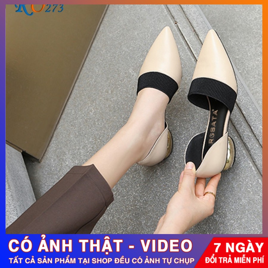 [ẢNH THẬT - FREE SHIP] Giày nữ búp bê cao cấp ROSATA RO273 - HÀNG VIỆT NAM - BKSTORE