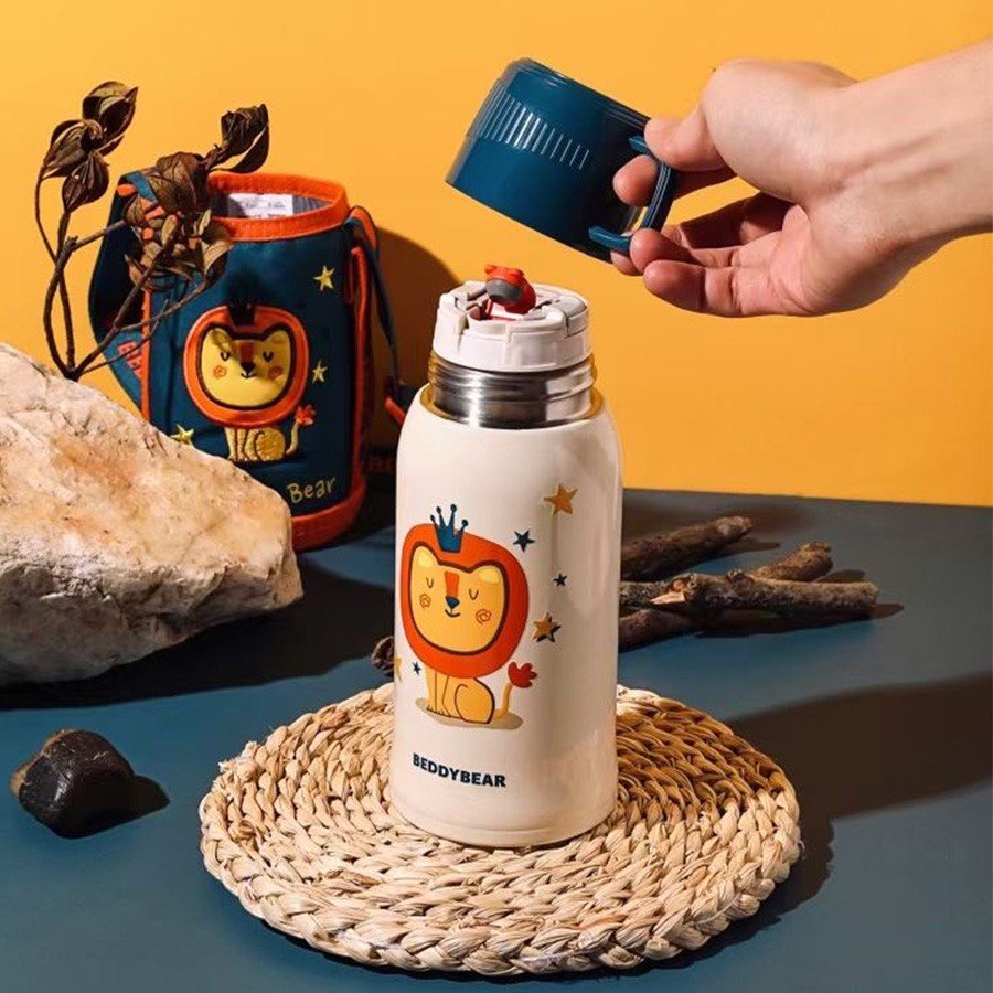Bình Nước Giữ Nhiệt Hoạ Tiết Cho Bé
