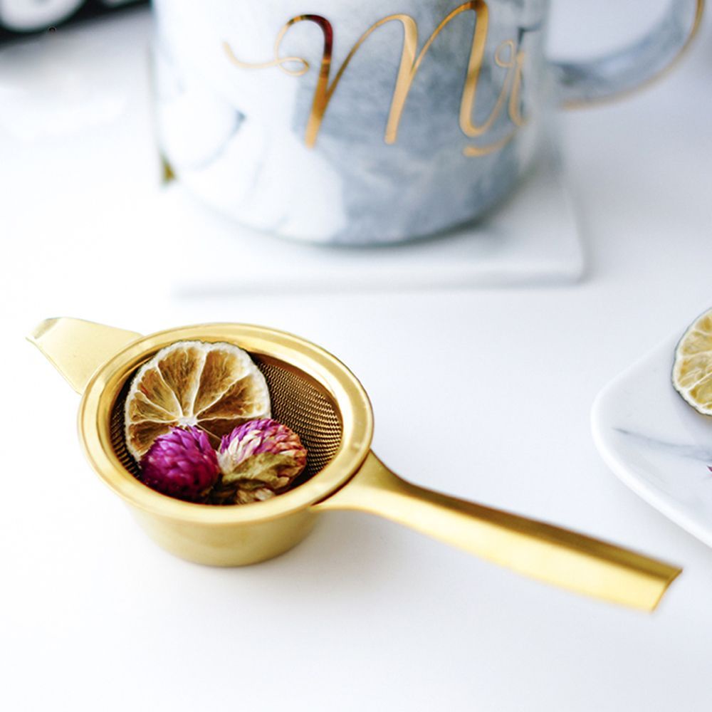 BERNARDO Useful Tea Strainer Entertime Infuser with Drip Bowl Stainless Steel Durable Rotating Handle Fine Mesh/Multicolor