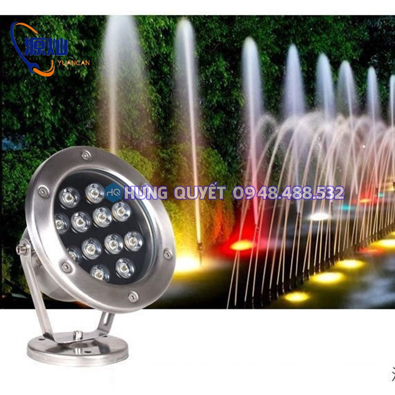 Đèn Led dưới nước trang trí hồ cá koi trang trí hồ câu ao câu tạo cảnh  đài phun nước đèn led sân khấu