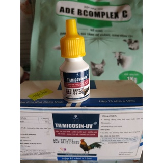 V tilmicosin 10ml - đặc tr.ị khò khè, chảy nước mắt, nước mũi, tang, phù nề, thông khí quản cho gà đá