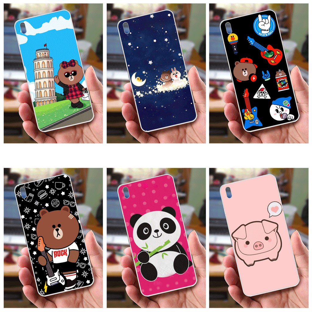 Ốp lưng HTC 816 (Dẻo) - Hình Gấu, Heo Dễ Thương