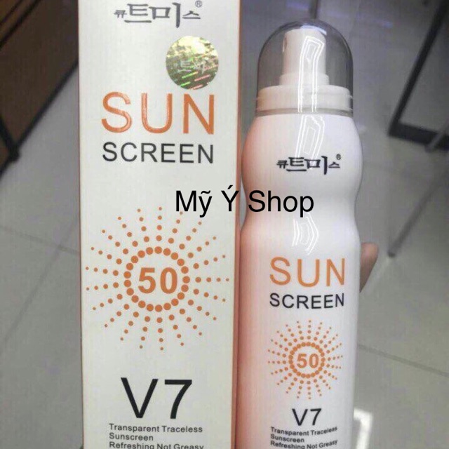 Lọ xịt chống nắng V7 Sun Screen Hàn Quốc