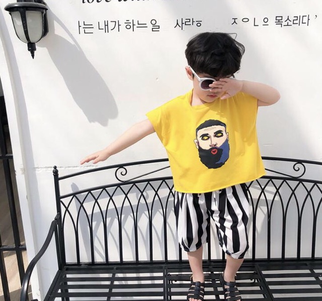 Set áo sát nách quần ống thụng BT | BigBuy360 - bigbuy360.vn