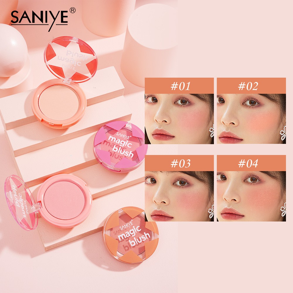 [Hàng mới về] Phấn Má Hồng Saniye Bốn Màu Xinh Xắn Cho Nữ E0142 | BigBuy360 - bigbuy360.vn