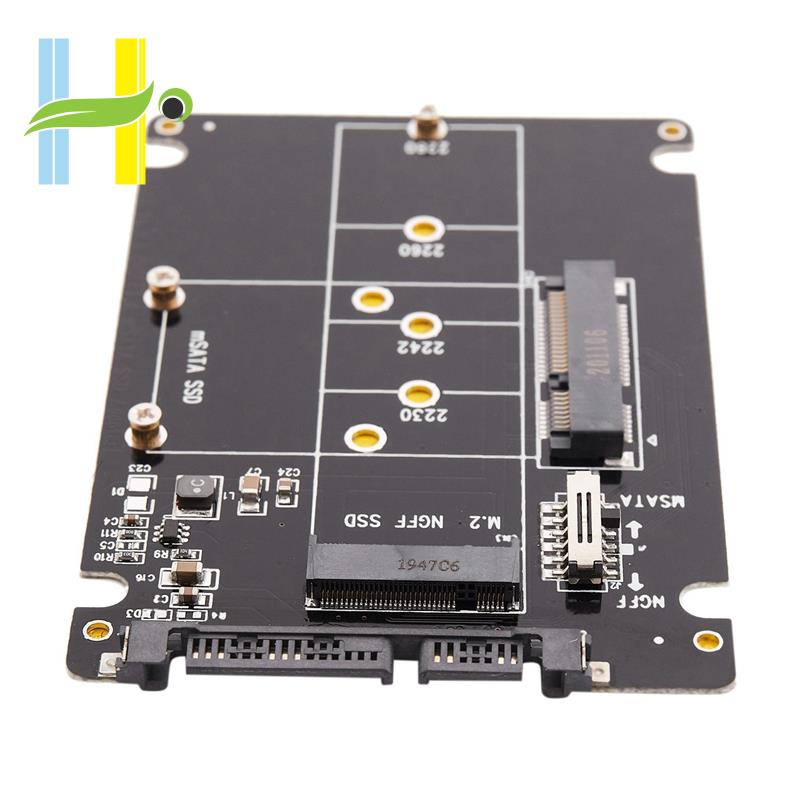 2 in 1 NGFF M.2 B+M Key PCI-E or mSATA SSD to SATA III Adapter Card | BigBuy360 - bigbuy360.vn