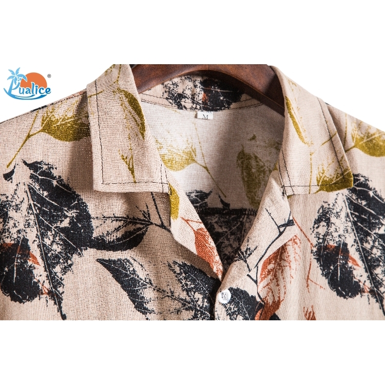 Cotton hemp ethnic style suit collar short sleeve shirt555 | BigBuy360 - bigbuy360.vn