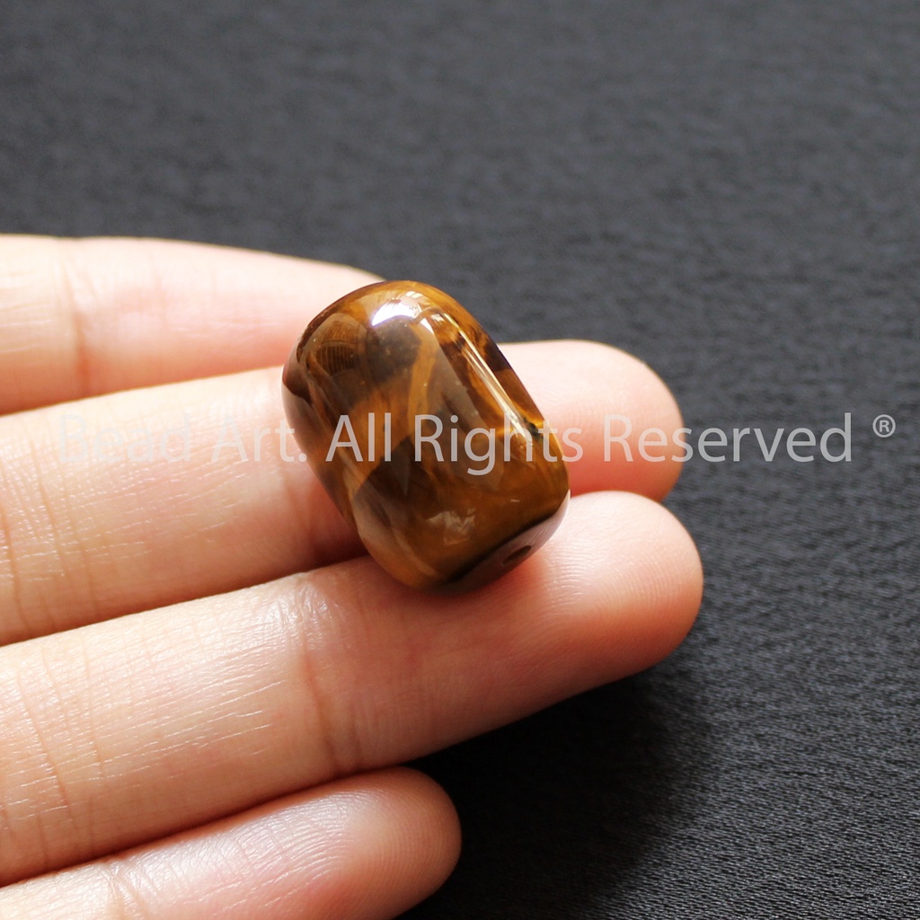 18x13MM Lu Thống Chatoyant Nâu, Hợp Mệnh Thổ, Kim, Phối Vòng Tay Phong Thuỷ, Mặt Dây Chuyền S50 - Bead Art