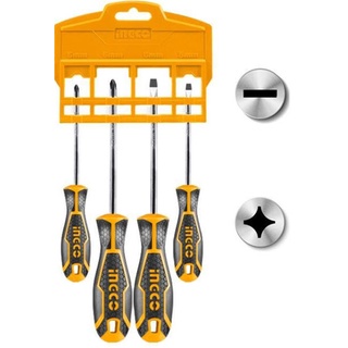 Bộ 4 tua vít dẹp & bake hksd0428 - bộ 4 tua vít dẹp & bake