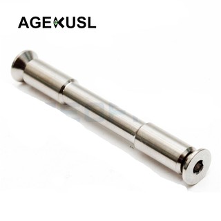 Agekusl xe đạp phía sau bản lề chịu lực trục trục trục trục vít titan ti có bu lông cho brompton aline cline gấp khung xe đạp