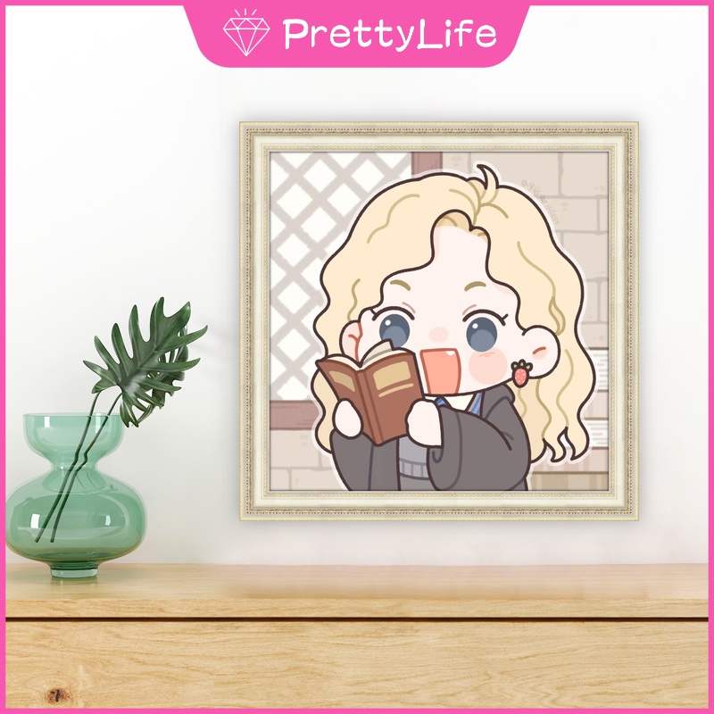 Bộ tranh đính đá 5D họa tiết Harry Potter hoạt hình độc đáo kích thước 30x30cm/40x40cm/50x50cm