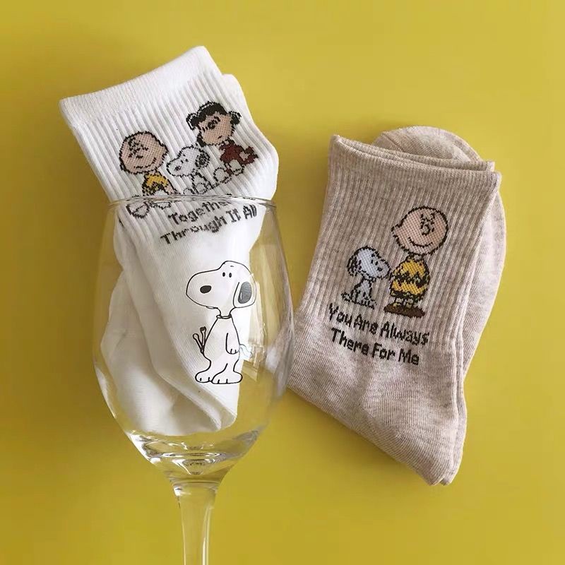 Vớ Nữ In Hình Snoopy Chất Lượng Cao Thời Trang