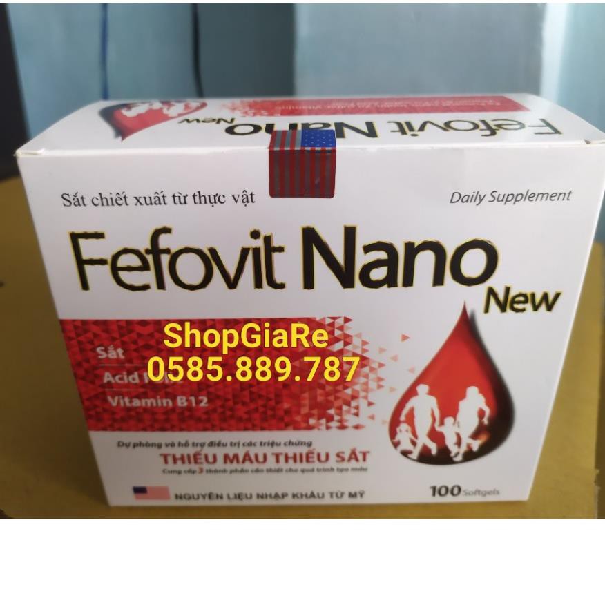 Fefovit Nano bổ sung sắt và vitamin giảm thiếu máu do thiếu sắt, hỗ trợ quá trình tạo máu, quá trình tạo hồng cầu