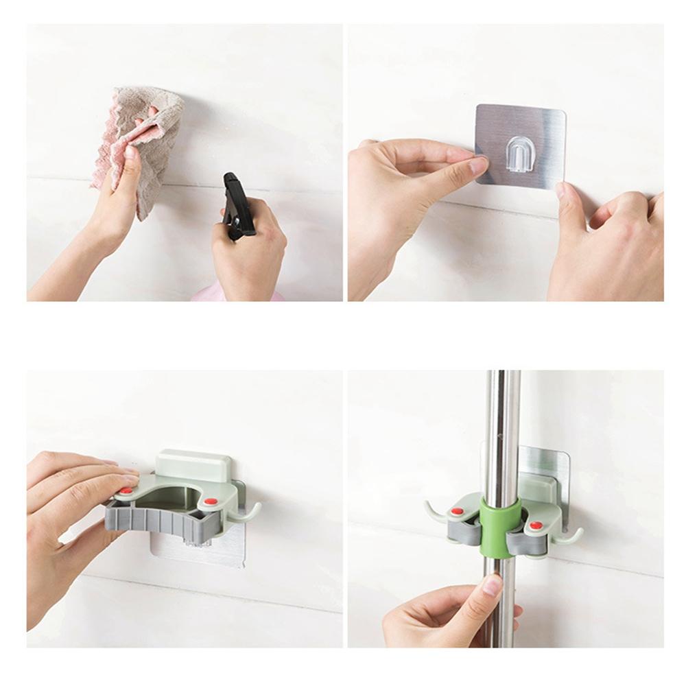 Giá Treo Cây Lau Nhà Gắn Tường Tiện Lợi Đứng