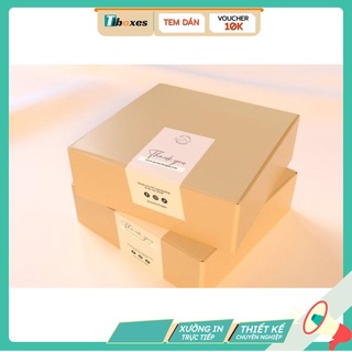 Tem Giấy Dán Hộp Carton Đóng Hàng Tem Niêm Phong - Nhận In Theo Yêu Cầu Từ 300c/Mẫu/Size