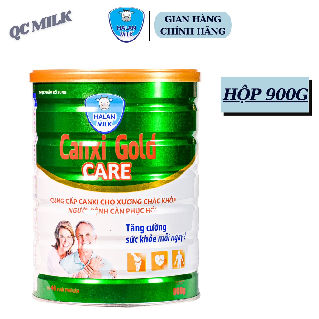 Sữa bột Canxi gold care 400g-900g, Cung cấp canxi cho xương chắc khỏe,chống loãng xương,Halan milk