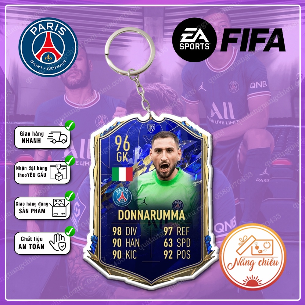 Móc Khóa Donnanrumma, CLB bóng đá PSG ☘️MÓC KHÓA THẺ CẦU THỦ☘️