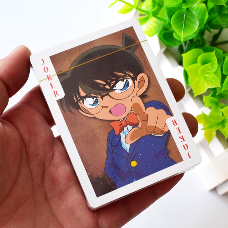 Bộ thẻ bài in hình Edogawa Conan Có Ran Mori 54 lá khác nhau bộ tú bài tây anime manga chibi xinh xắn thẻ bài mưu trí
