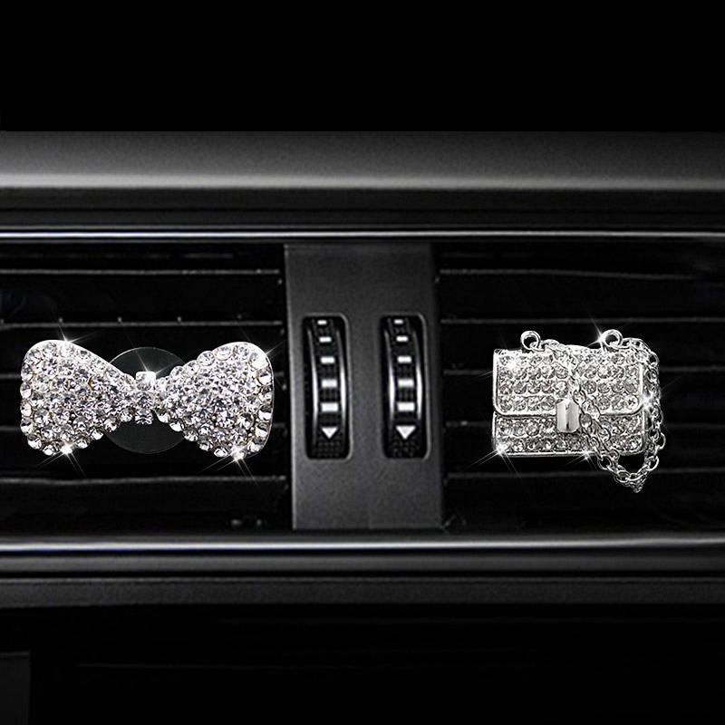 High Heels Car Air Outlet Aromatherapy Clip Creative Diamond Bag Women's Car Perfume Decorations Ointment Pieces in the Car Auto department store supplies