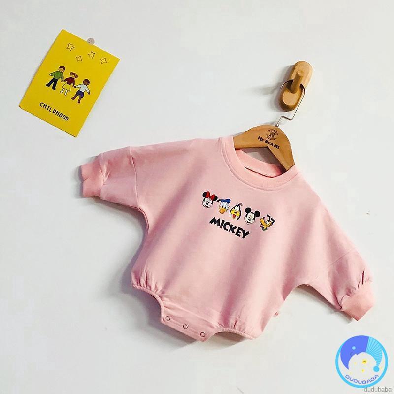 Áo Liền Quần Dài Tay Hình Động Vật Đáng Yêu Cho Bé 0-1 Tuổi