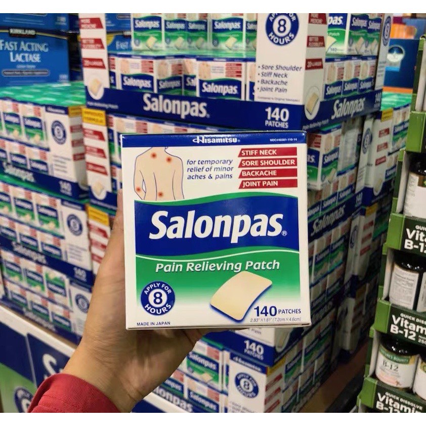 MIẾNG DÁN SALONPAS  MỸ 7 GÓI x 20 MIẾNG