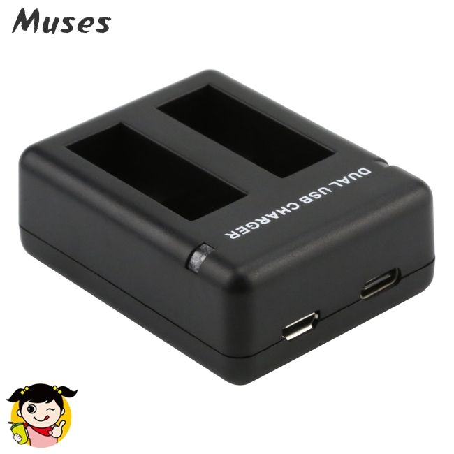 Bộ sạc 2 pin AHDBT-501 cho GoPro Hero 5 6 7 Muse07