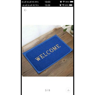 Thảm cước Welcome -  thảm nhựa