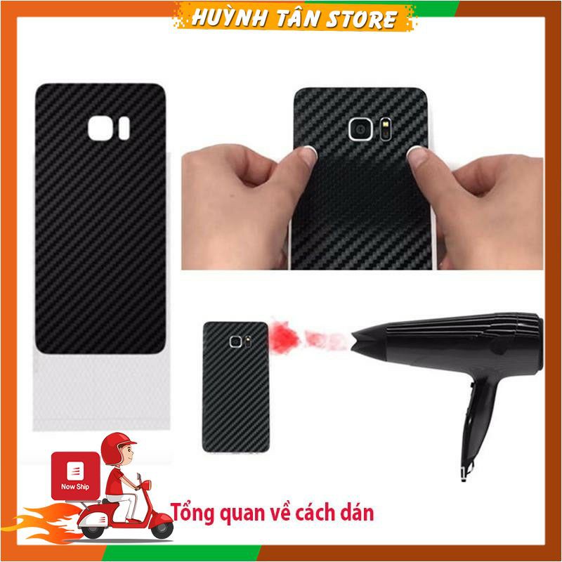 Miếng dán decal carbon mặt sau Iphone 7 Plus , 8 Plus chống trầy mặt lưng, chống bám vân tay (Tặng Camera Carbon)