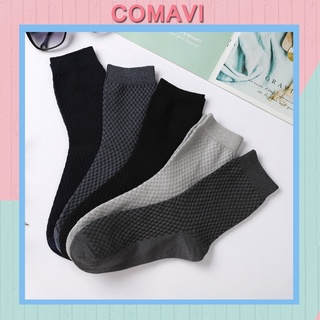 Tất nam Comavi cao cổ chất liệu sợi tre cao cấp thời trang lịch lãm Bambo CT7