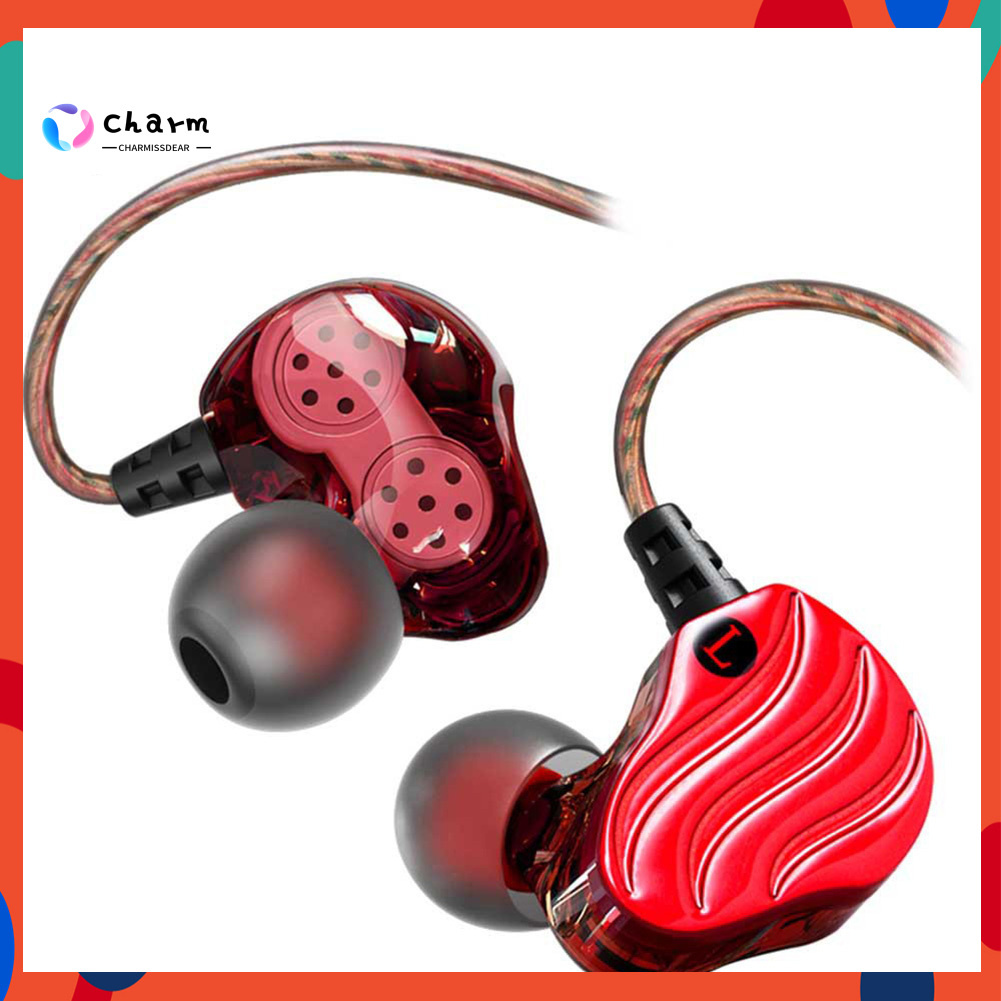 [CM] Availble QKZ KD4 Wired In-Ear Bass HiFi Dual Units Earphones Running Sports Headphone