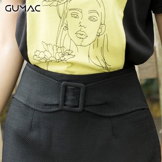 Chân váy nữ phối khoen VA314 GUMAC