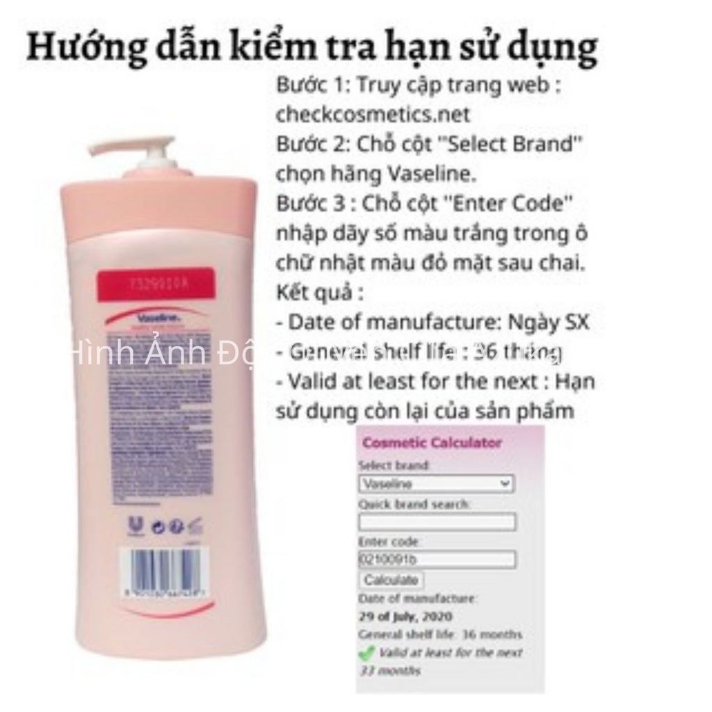 [HOT] COMBO 2 chai Sữa Dưỡng Thể Vaseline Healthy White UV Lightening Body Lotion 725ml - AZUKA Shop