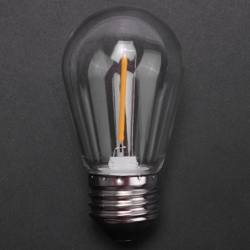 Bộ 15 Bóng Đèn LED S14 3V Ánh Sáng Trắng Ấm Chống Vỡ Dùng Ngoài Trời Tiện Dụng