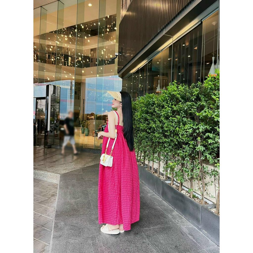 Váy đầm cúp ngực maxi dáng dài nữ 2 dây bín  có mút ôm body chất xốp mềm màu đen dự tiệc sang chảnh thời trang  aloha