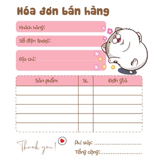 [ Hàng Sẵn ] Hóa Đơn Bán Hàng Mini 1 Liên AMI