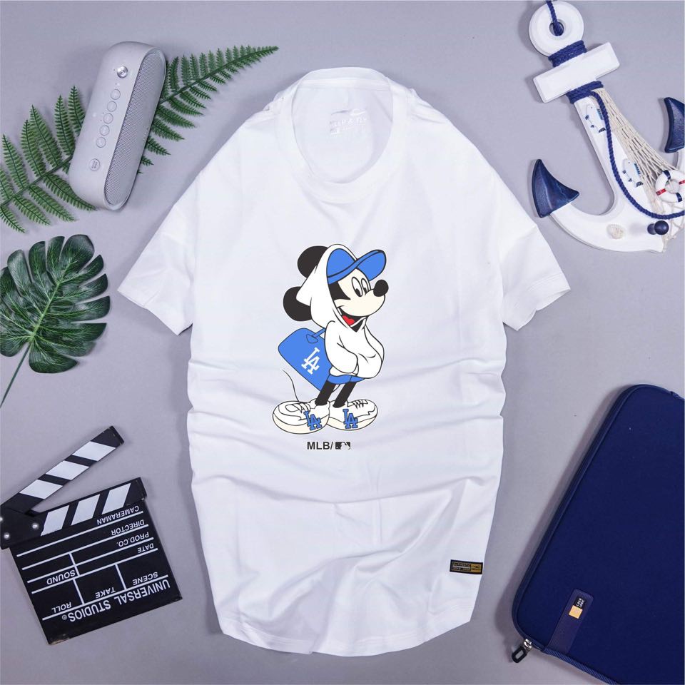 Áo Thun nam nữ MICKEY BÓNG CHÀY Đủ Màu, Chất Cotton Mềm Mịn, Co Giãn